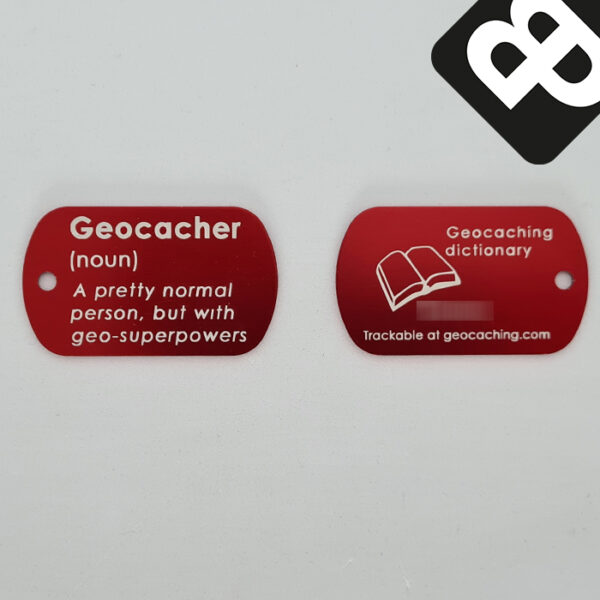 Geocacher (EN) Travel Tag rood