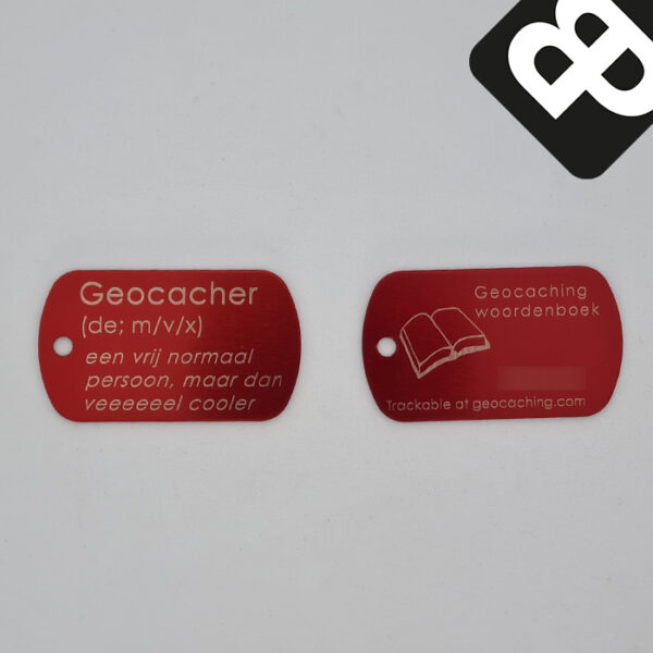 Geocacher (NL) Travel Tag rood