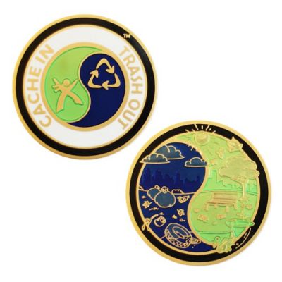 Cache In Trash Out® Geocoin - Goud