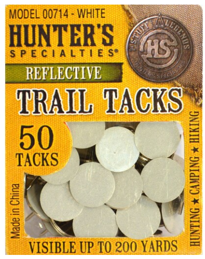 50 reflecterende trail tacks voor nachtcaches