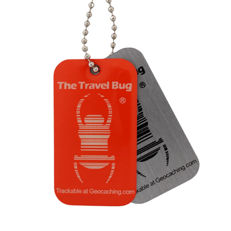 Geocaching Travel Bug QR - Oranje
