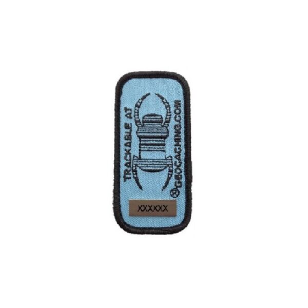 Geocaching Travel Bug® Patch - Blauw