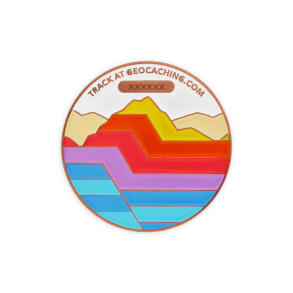 Official EarthCache™ Geocoin - Rock Strata (achterzijde)