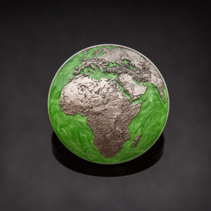 Global Nomad: Groene Parel/Antiek Zilver / Green Pearl/Antique Silver - voorzijde