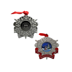 2024 Geocaching HQ Snowflake Ornament - Tracker