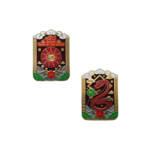 Year of the Wood Snake Geocoin - beide zijdes