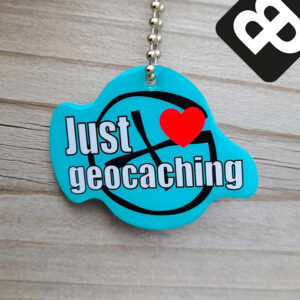 Just ♥ geocaching Travel Tag