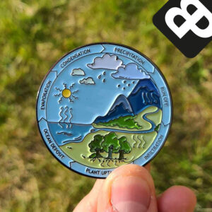 Water Cycle Geocoin - voorzijde