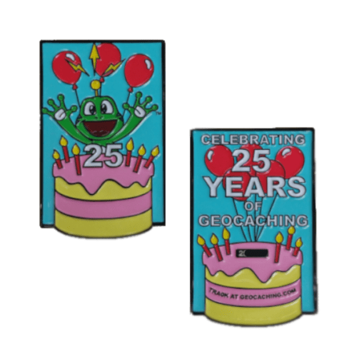 Celebrating 25 Years of Geocaching Group Project Geocoin - beide zijdes