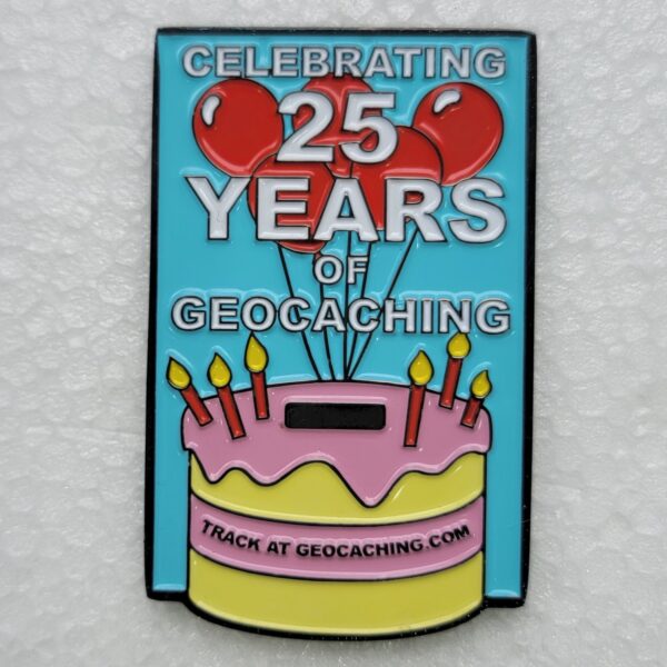 Celebrating 25 Years of Geocaching Group Project Geocoin - achterzijde