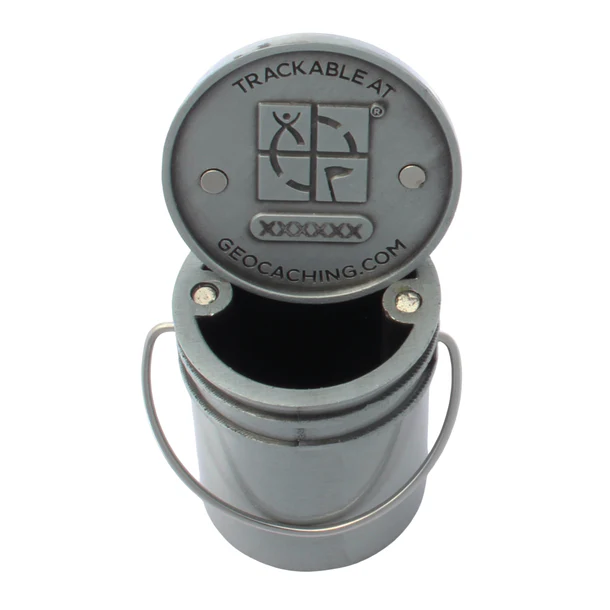 25 jaar Geocaching - 3D Bucket Geocoin - Afbeelding 2