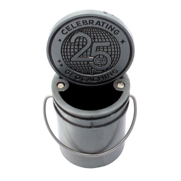 25 jaar Geocaching - 3D Bucket Geocoin - Afbeelding 4