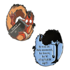 Squirrel’s Adventures in Geocaching Geocoin – Regular Edition (RE) - beide zijdes