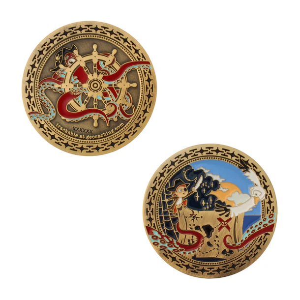 2025 Pirate Geocoin front + back