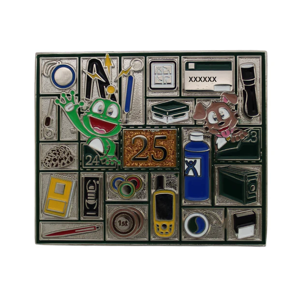 2025 Happy Holidays Geocoin - back