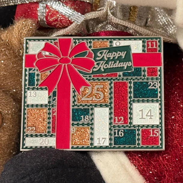2025 Happy Holidays Geocoin - festive