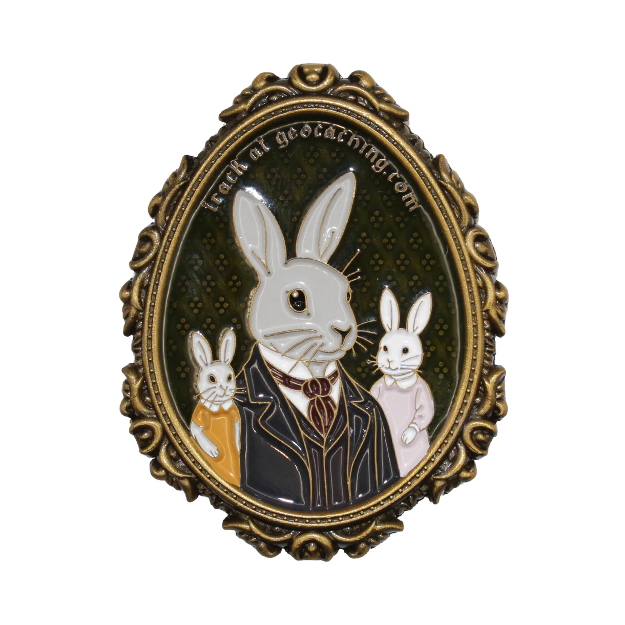 2026 Distinguished Rabbits Geocoin - voorzijde