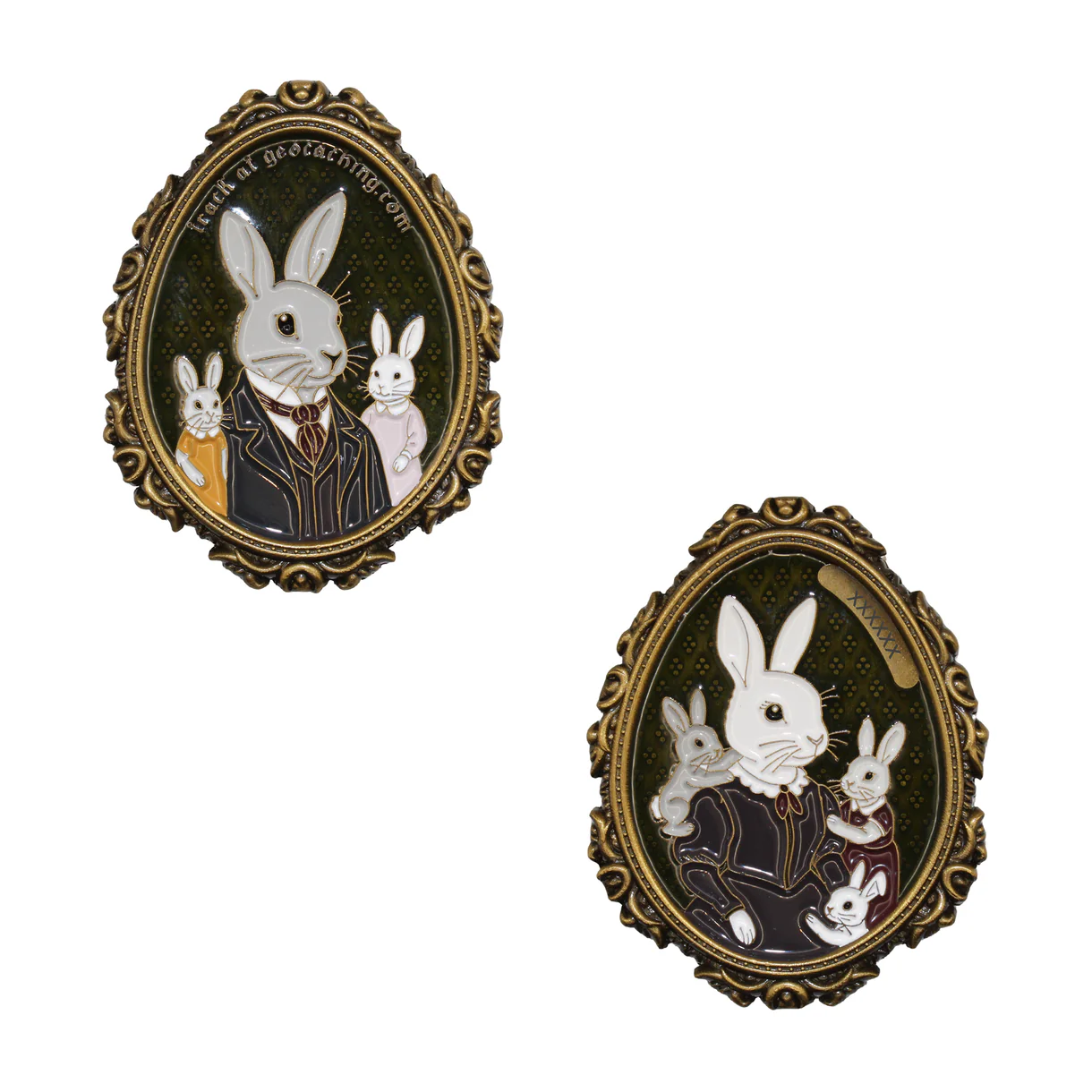 2026 Distinguished Rabbits Geocoin - beide zijden