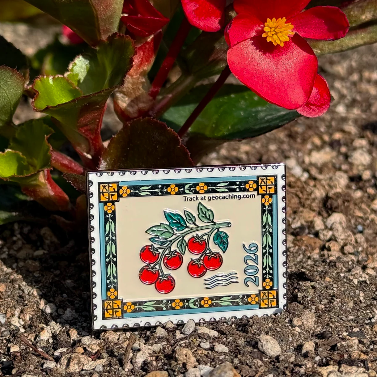 2026 Summer Solstice Geocoin front side outside