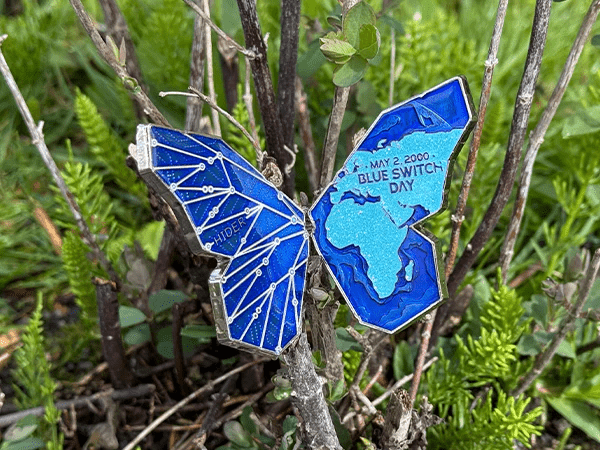 2026 Blue Switch Butterfly Effect Geocoin