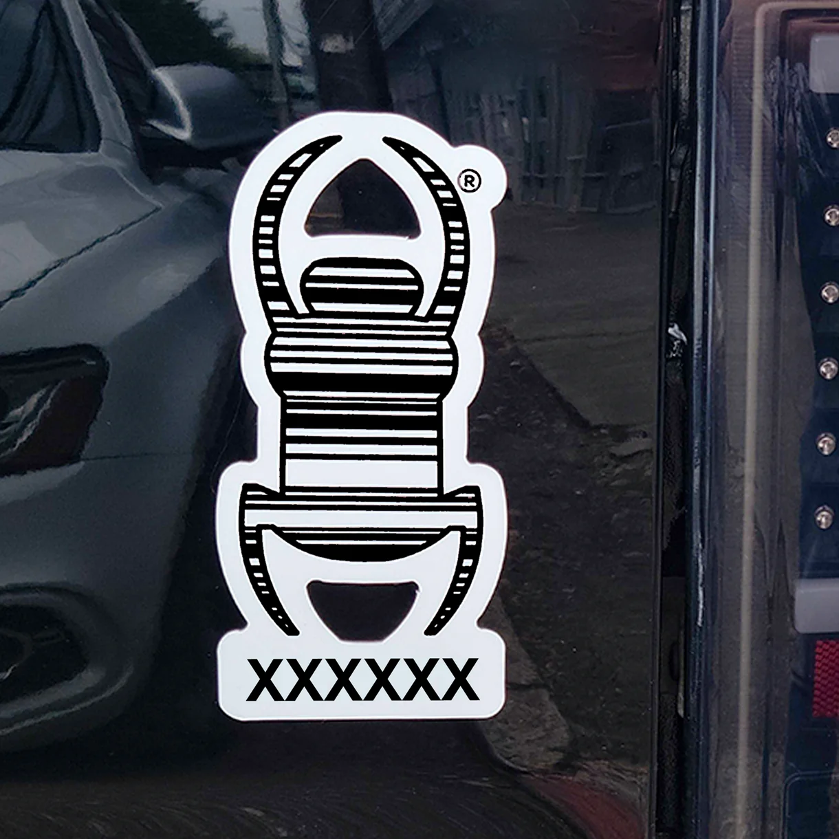 Geocaching Travel Bug® Vehicle Magnet on vehicle