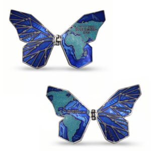 2026 Blue Switch Butterfly Effect Geocoin both sides