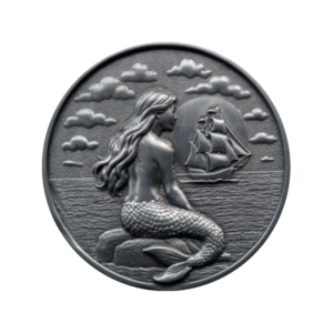 The little Mermaid (silver finish) – Hans Christian Andersen - silver front
