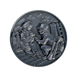 The Shepherdess and the Chimney Sweep (silver finish) – Hans Christian Andersen - silver front