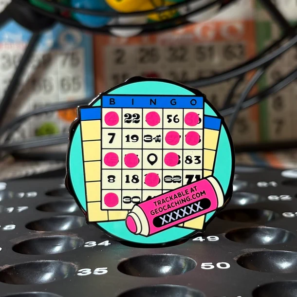 BINGO Geocoin - back side action