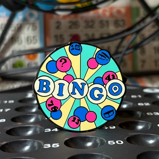 BINGO Geocoin - front side action